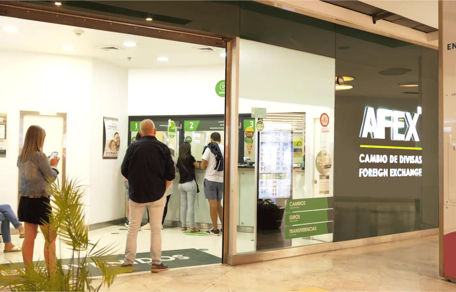 Facha de Afex Parque Arauco 